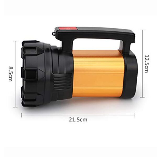 Bright Flashlight 75 W Rechargable Size